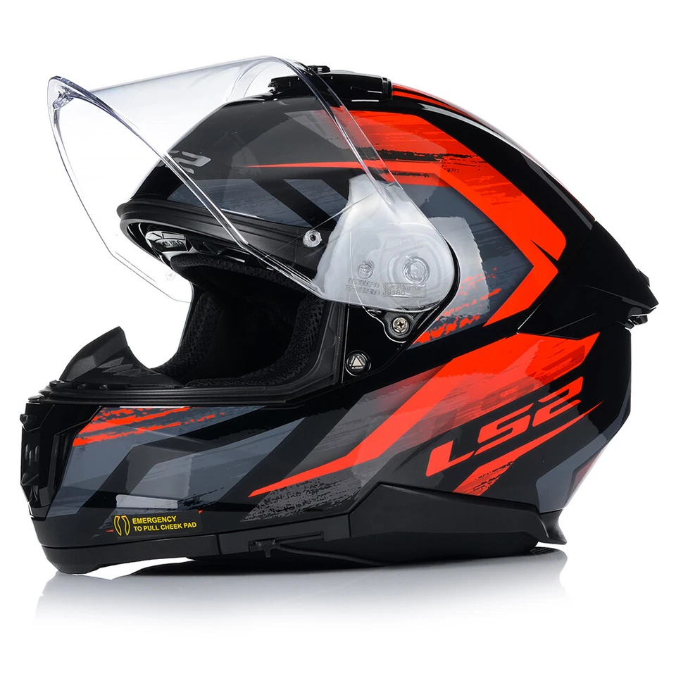 Motorradhelm | LS2 FF808 STREAM II Fury | Integralhelm | Helm mit Sonnenblende - Bild 3 von 4