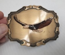 Vintage 1977 Raintree American Bald Eagle Belt Buckle
