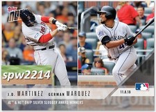 2018 Topps Now Silver Slugger #OS41 J.D. Martinez/German Marquez
