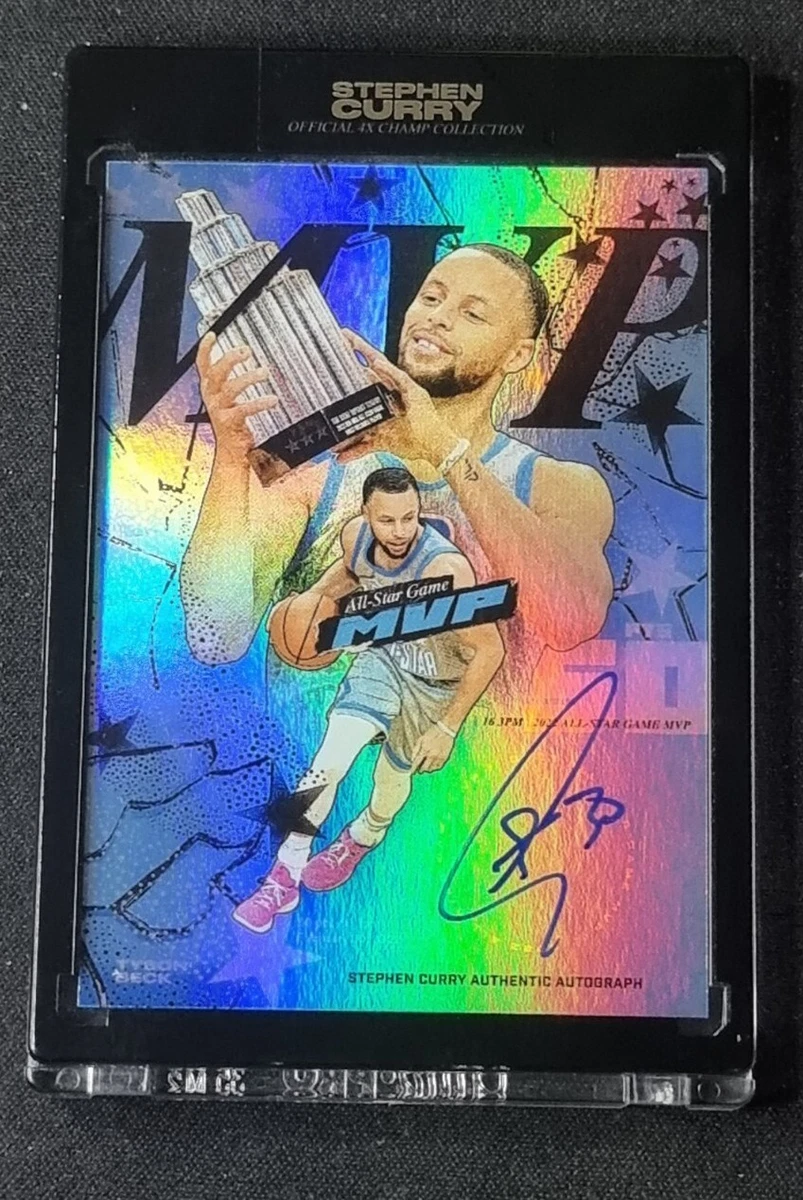 STEPHEN CURRY X TYSON BECK 2022 All Star MVP Auto 30 Rainbow Foil