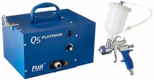 Fuji Spray 2895-T75G Q5 Platinum Quiet HVLP Spray System + Accessories