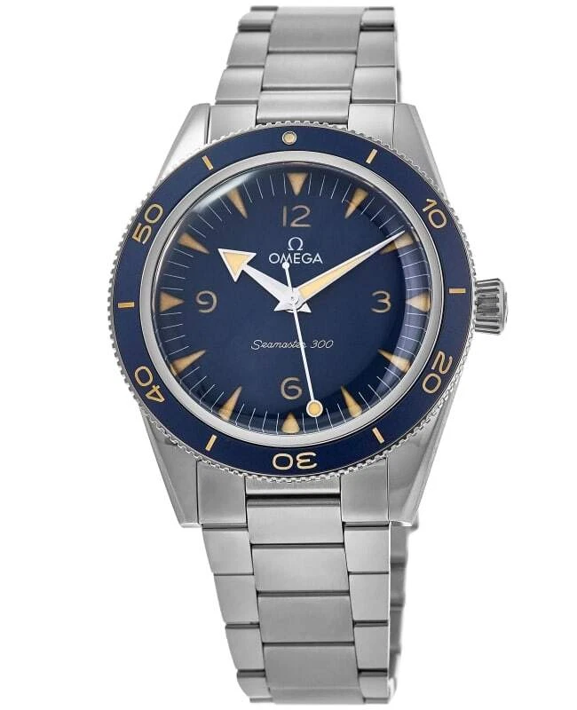 New Omega Seamaster 300 41mm Blue Dial Steel Men s Watch 234.30