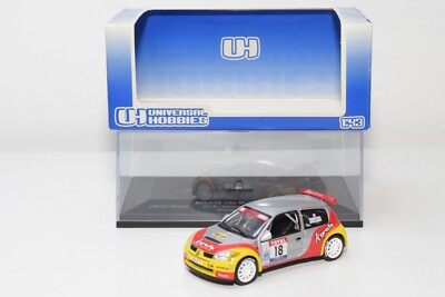 B24 1:43 UNIVERSAL HOBBIES 2269 RENAULT CLIO SUPER 1600 #18 ALSACE VOSGES RALLY