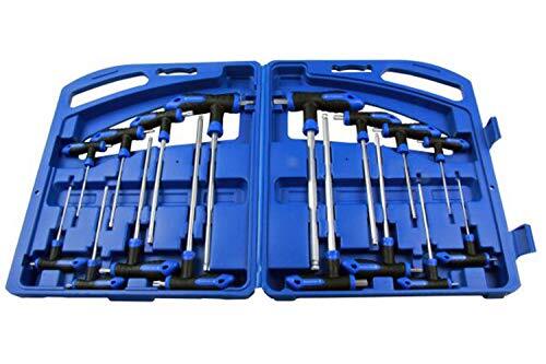 US Pro B1587 16PC T Handle Ball End hex & Torx Key set (y7N)