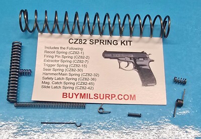 Czech CZ-82  CZ-83 Spring Rehab  Kit - 9 Springs (CZ82 KIT) +NO CALIFORNIA SALES