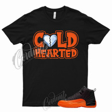 COLD T Shirt to Match 12 WMNS Brilliant Orange Black White Electro Shattered 1