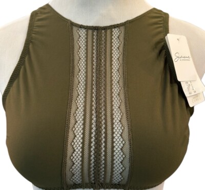 SIMONE PERELE Women's bralette SIZE 3 MEDIUM Adventure Green NWT