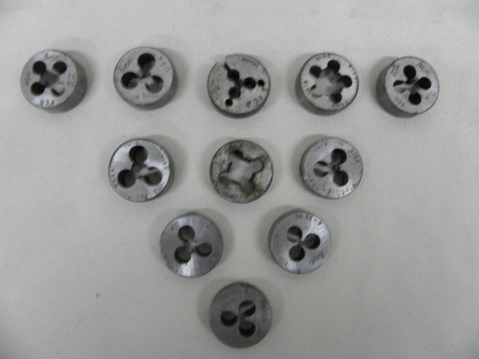 New 21 Pc. No. 20 Wells Tool Die and ACE Die in Box and Loose 1/4 to 3/4 NF& NC - Image 2 of 4