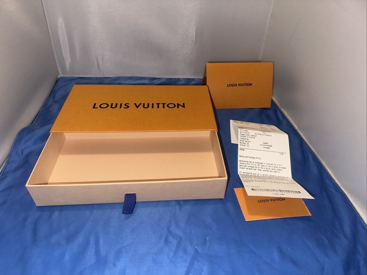Authentic LOUIS VUITTON LV Gift Box Drawer Box Size 9 3/4”x5.5”x2