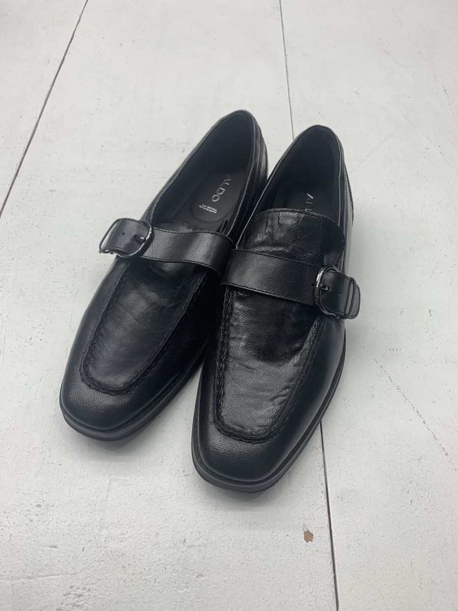 mens dress shoes with silver buckle Fratelli Select Mens Black leather dress shoes Mens Sz 11 Silver Buckle