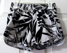 GIRLS OLD NAVY ACTIVE GO-DRY BLACK  GRAY SHORTS SIZE M 8 