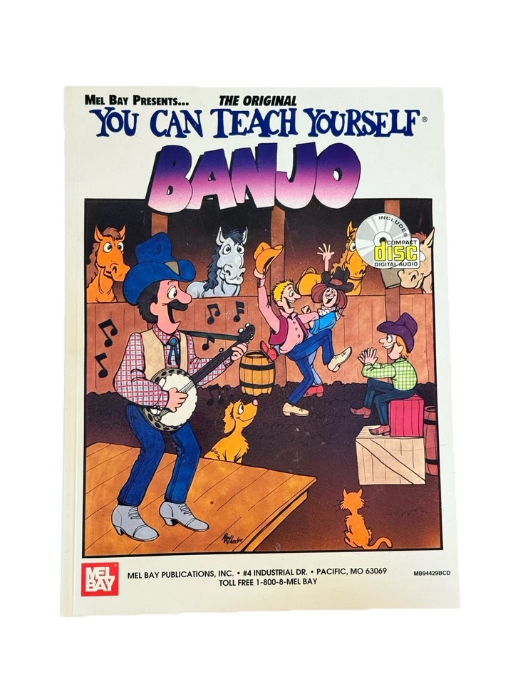 Lot of 2 Mel Bay Banjo Books w/ CDs – You Can Teach Yourself Banjo & By Ear - Image 3 of 4