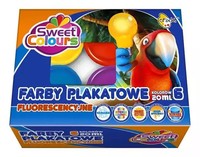 Farby Plakatowe Fluorescencyjne 6 KoloróW 20Ml Sweet colours