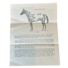 Vintage 1974 Pony of the Americas Owners  Directory Booklet