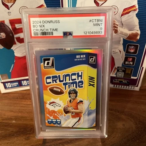 2024 PANINI DONRUSS CRUNCH TIME #CTBNI BO NIX ROOKIE RC PSA 9