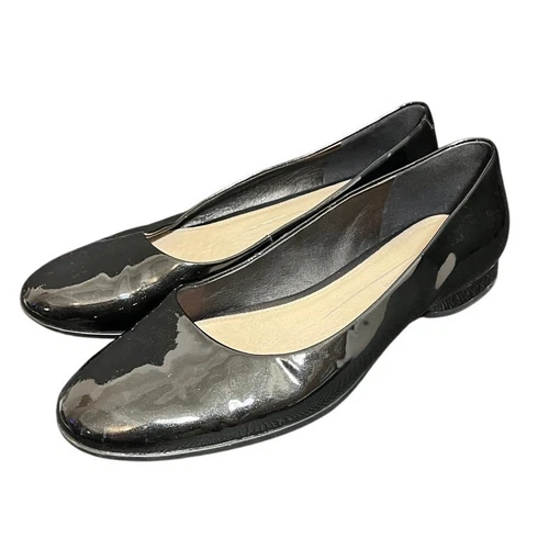 ECCO Anine ballerine ballerine comode scarpe da passeggio donna pelle verniciata 9