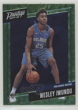 2017 Panini Prestige Micro Etch Rookies Bright Green Wesley Iwundu Wes #32 0y59