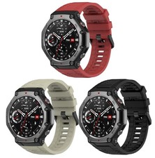 Strap Accessory Band Soft Silicone Sport Bands with Amazfit 3 for Men Black,...