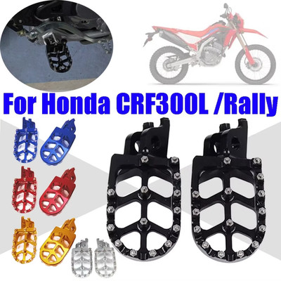 Motorrad Fußrasten Pedale für Honda CRF300L Rally 2021-2023 Fußrastenrasten