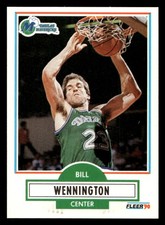 1990 Fleer Bill Wennington #44 Dallas Mavericks
