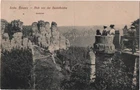 Postcard Saxony: Saxon Switzerland-bastion, view from the bridge 1912, used
