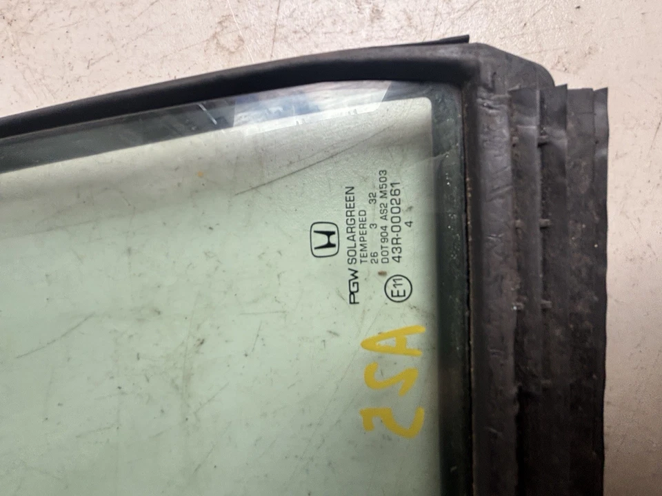 Honda Civic 2012 cupé puerta delantera derecha ventilación ventana vidrio 43R-000261 Foto 4 de 4