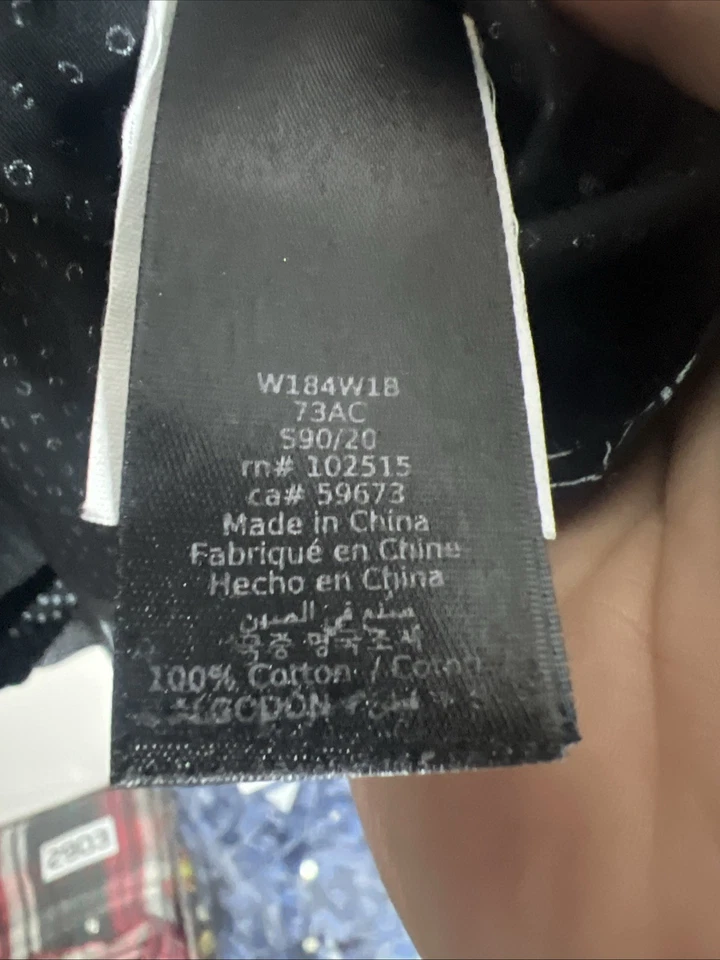 JOHN VARVATOS Men's Button Down Shirt XXL Black Long Sleeve Dress Floral Skull - Image 4 of 4