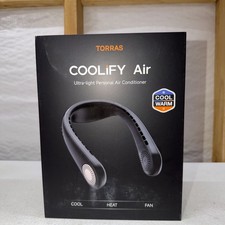 Ventilador de cuello portátil de aire TORRAS COOLiFY con batería fría, calor, 5000 mAh