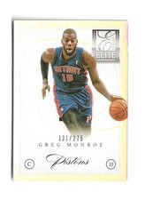2012-13 Elite Series Greg Monroe 131/275 Georgetown Hoyas Detroit Pistons