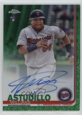 2019 Topps Chrome Rookie Green Refractor 74/99 Willians Astudillo Auto g2d