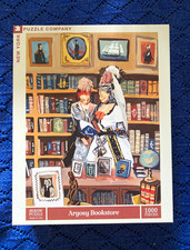 New York Puzzle Company Argosy Bookstore 1000pc Interlocking Puzzle Made in USA