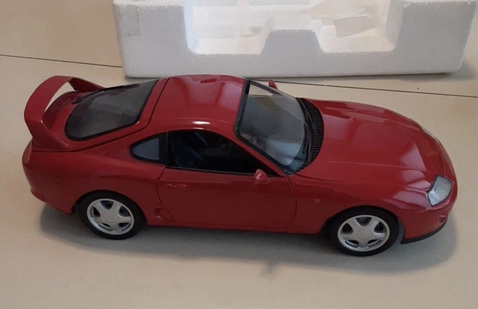 Kyosho 1/18 1993 Toyota Supra A80 Red RHD Japan Specification Diecast - Image 3 of 4