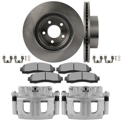 Front Pair Brake Calipers Rotors and Ceramic Pads For 01-02 FORD EXPLORER SPORT