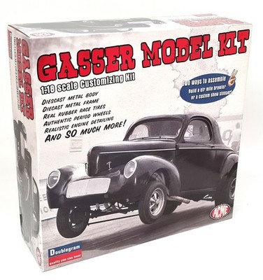ACME 1/18 Willys Blown Gasser 1940 Diecast Modellauto Bausatz Show oder Qtr Mile Strip
