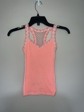 Bright pink lace tank top abercrombie Small  3999