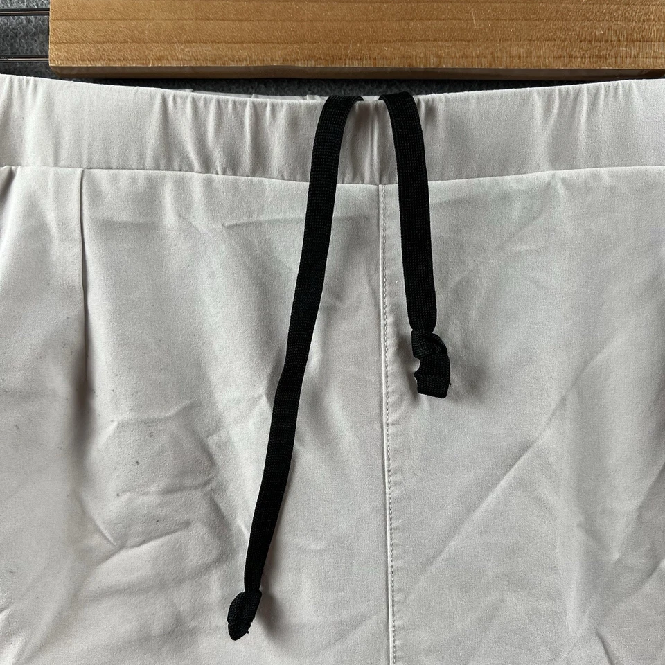 Pantalones Cortos Diadora De Colección Para Hombre Grandes Blancos Poliéster Rendimiento Fútbol Tenis Foto 4 de 4