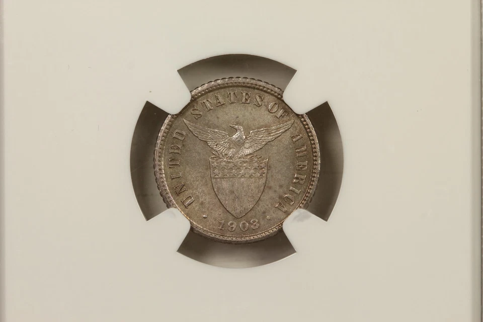 1903 Philippines 10 Centavos NGC MS64 - Image 4 of 4