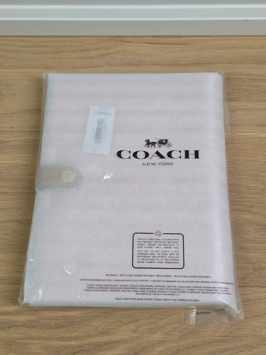 Coach Notebook In Signature Canvas Gold Powder Pink | Brand 