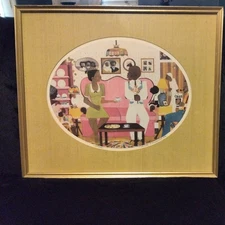 1986 Original Varnette P. Honeywood " Courting" Signed Serigraph