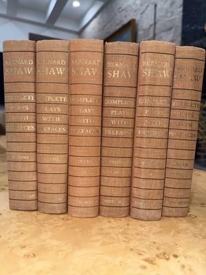 Complete Plays With Prefaces by George Bernard Shaw 6 Volume Hardcover Set 1963
