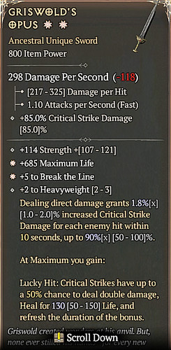 🔥 Diablo 4 Season 12 🔥Griswold's Opus  1GA - 3GA