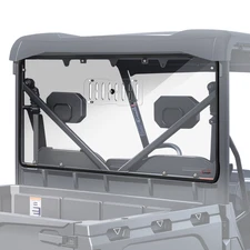 For CFMOTO UForce 600 2021-2026 Sliding Back Window Vented Rear Windshield