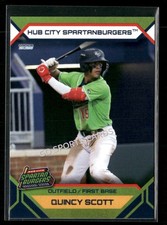 2025 Hub City Spartanburgers Quincy Scott RC Rookie Rangers Minor League