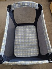 Graco Contour Travel Cot with Carry Case & Mattress Mat VGC Grandkid Use Only