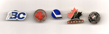 5 x Canadian Ice Hockey enamel badges, see description for details