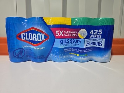 Clorox Disinfecting Wipes, 5 Pack (85-ct. Each)   Total 425 Cleaning Wipes