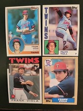 1983 Topps ROOKIE FRANK VIOLA + 84-87 Topps Viola