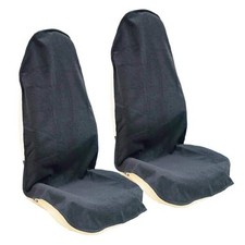 Car Seat Cover Protector Front Seats,for Gym 2Pcs Front Seat Towel Black