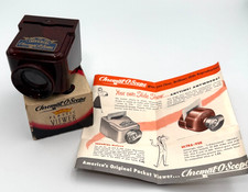 VTG Imperial Chromat-O-Scope Slide Film Viewer USA - w/Orig Informational Insert