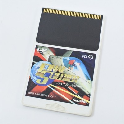 PC Engine Hu FINAL SOLDIER Card Only 0473 pe